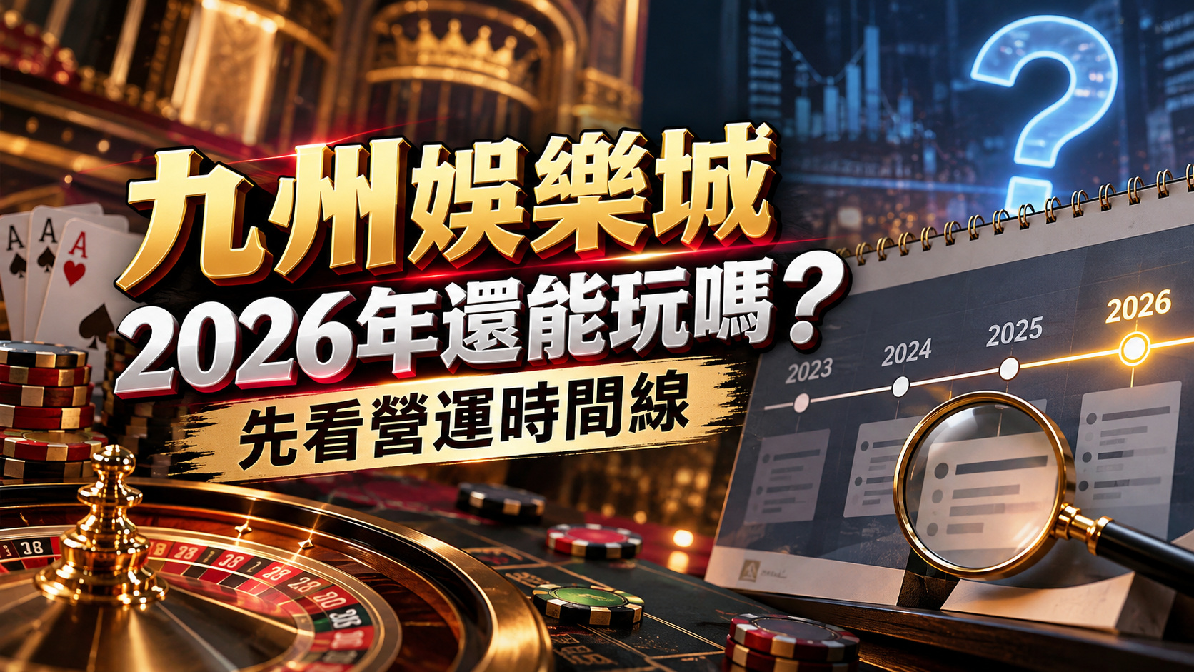 九州娛樂城2026年還能玩嗎?先看營運時間線